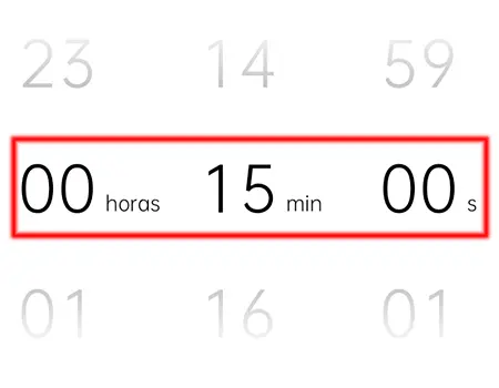 Horas, minutos y segundos en el temporizador de Android